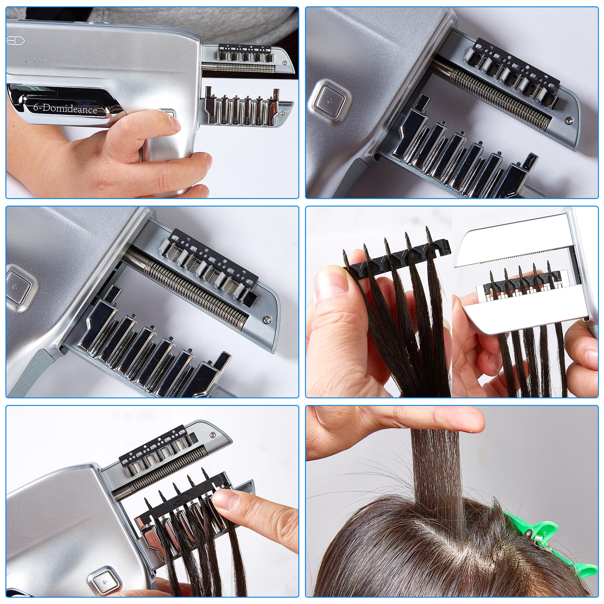 6D 3rd Gen Smart Hair Extension Machine - 24 Inch (2 Pack) for Seamless Hair Extensions & Styling at Home or Salon
