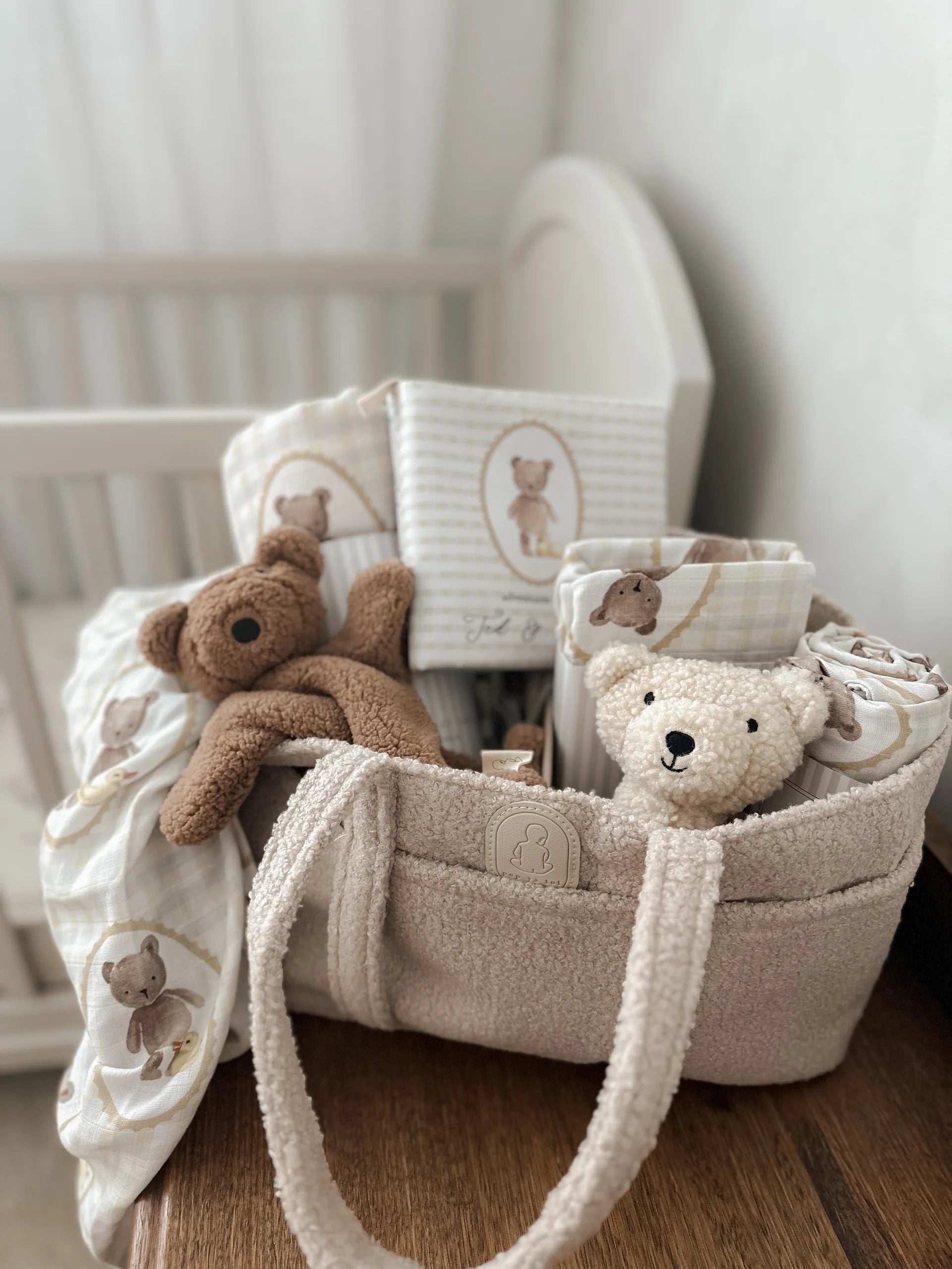 Pop Ya Tot Teddy Diaper Bag - Stylish & Spacious Baby Essentials Organizer for On-the-Go Parents | Perfect for Travel, Daycare & Shopping Trips