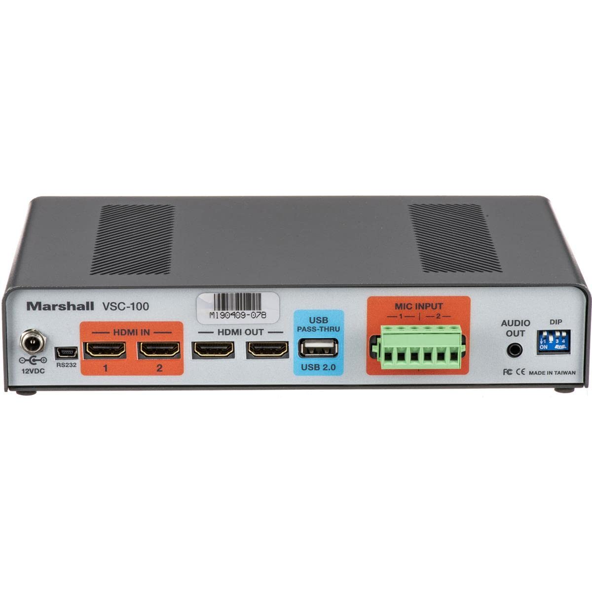 Marshall Electronics VSC-100 AV UCC Consolidator Bridge - Dual HDMI & USB Pass-Through for Conference Rooms & Video Streaming | Seamless AV Connectivity Solution for Business Meetings & Webinars