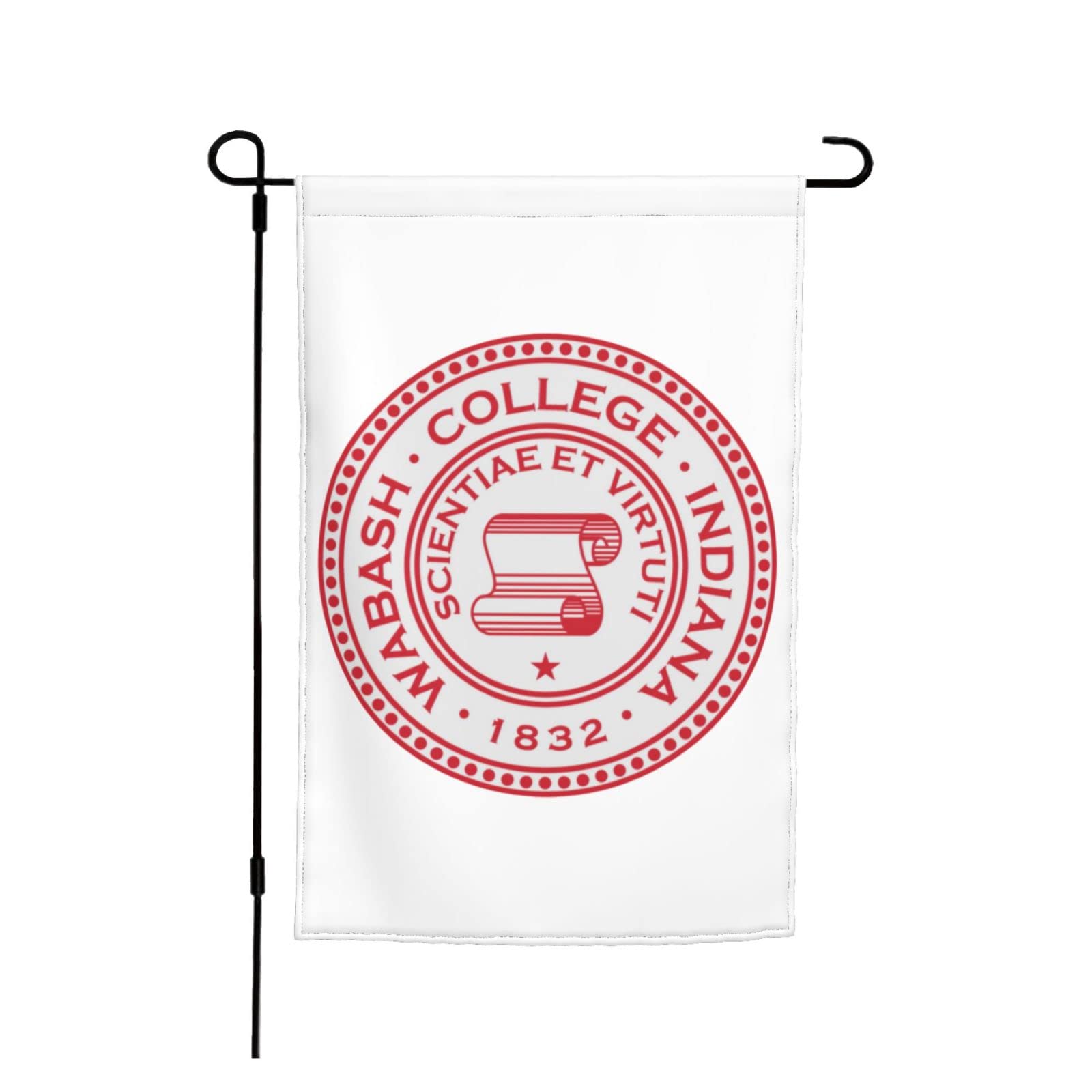 Wabash College Logo Double-Sided Garden Flag - Durable Outdoor & Indoor Decor for Home, Yard, and Campus Pride | Perfect for Game Days, Alumni Events & School Spirit Displays