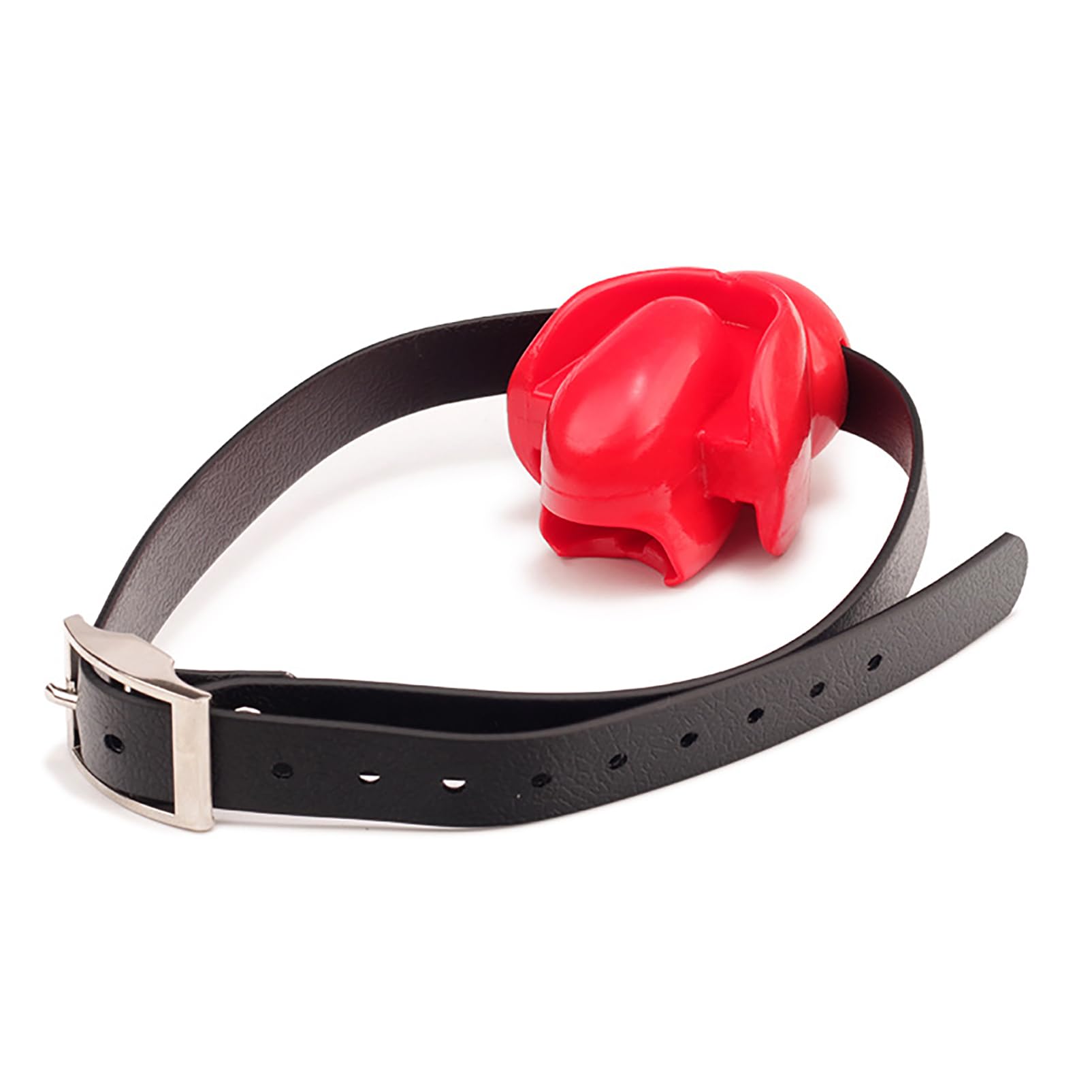 Premium Adjustable Silicone Open Mouth Gag Ball - BDSM Bondage Gag with Tongue Retainer for Couples & Adults - Fetish Sex Toy for Oral Play, Roleplay & Sensory Restraint (Red) - Perfect for Spicing Up Bedroom Fun & BDSM Scenes