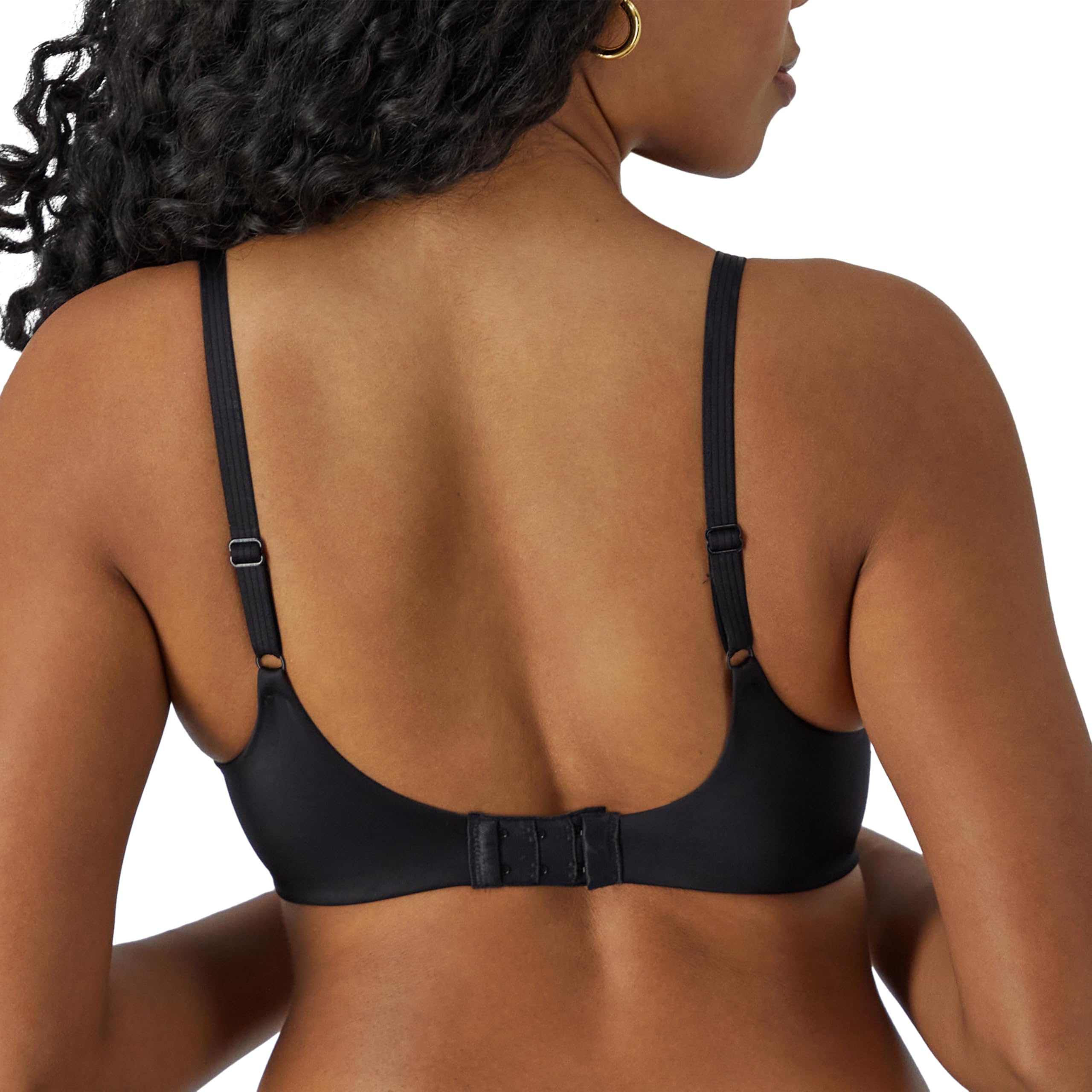 Bali Women's One Smooth U Underwire Bra - Full Coverage Smoothing & Concealing T-Shirt Bra - Black 36D US - Perfect for Everyday Wear & Layering Under Clothes