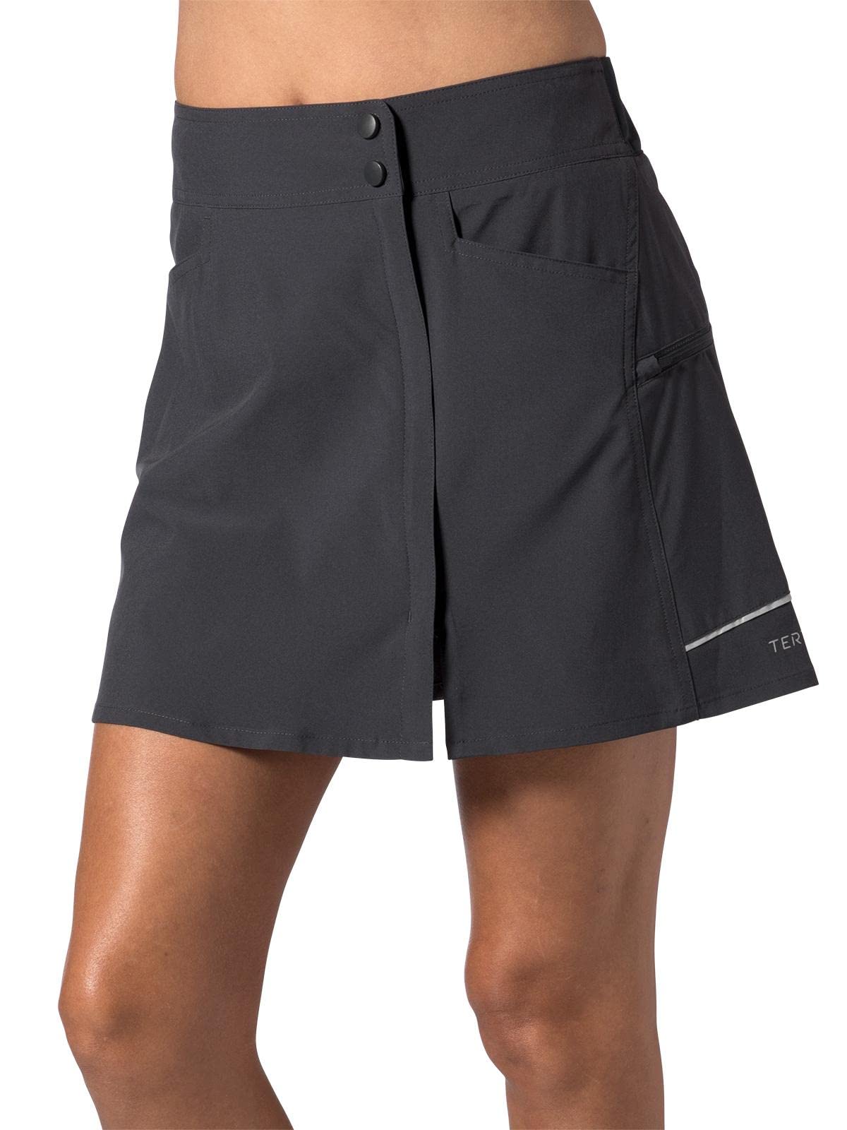 Terry Metro Solo Bike Skirt for Women - Cycling Wrap Skirt with Pockets - Active Athletic Running Golf Tennis Skirt - Perfect for Outdoor Sports & Casual Wear