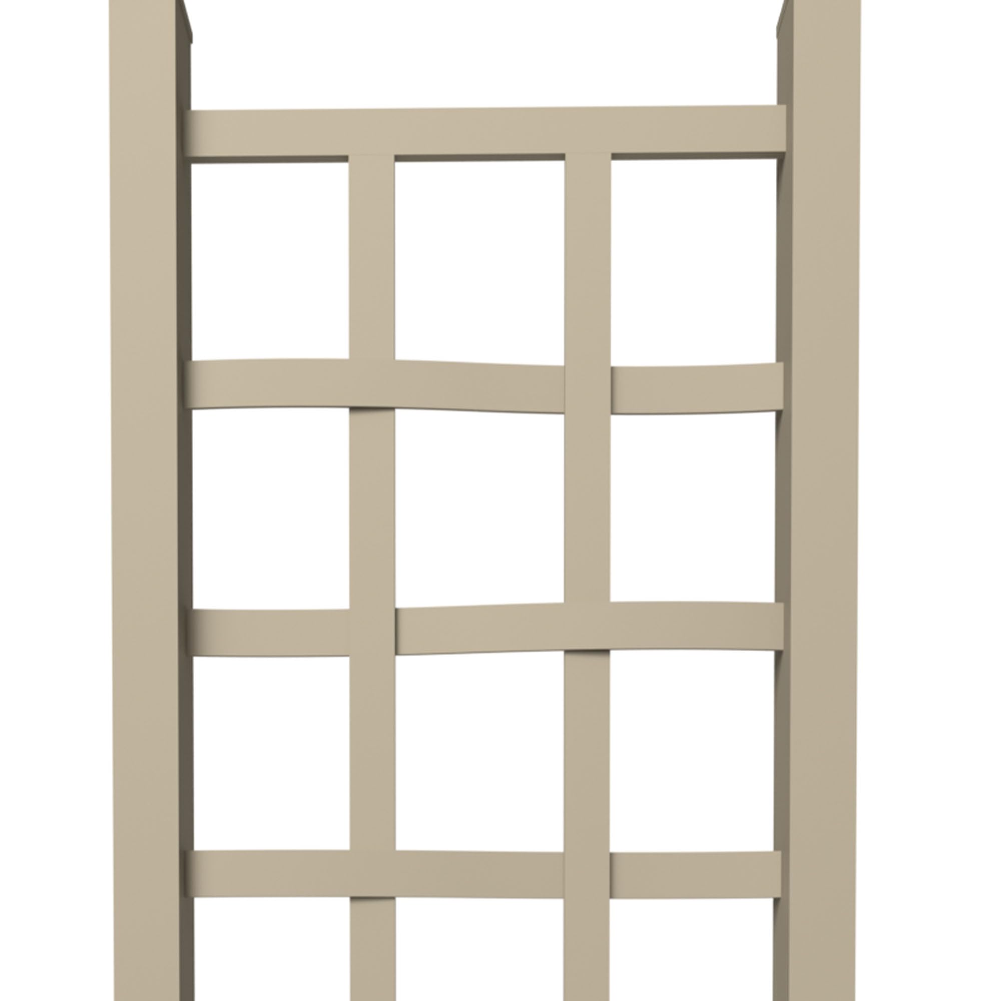 Dura-Trel Elmwood 22x75 Inch Indoor/Outdoor Garden Trellis with Ground Anchors - Plant Support for Vines, Climbing Plants, Flowers & Vegetables in Mocha - Perfect for Backyard, Patio, Balcony & Vertical Gardening