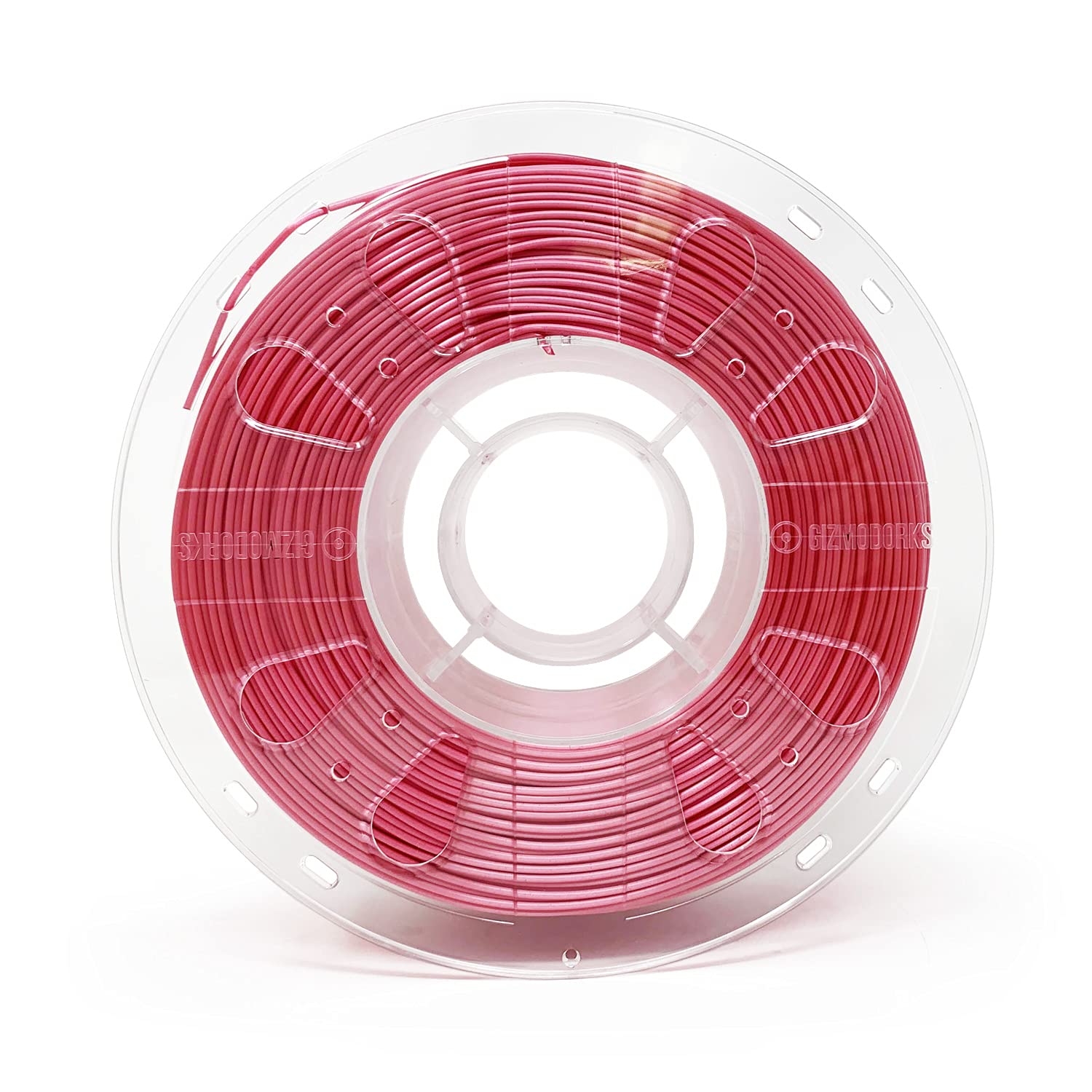 Gizmo Dorks Silk PLA 3D Printer Filament 1.75mm 1kg Spool - High Gloss Red Pink Shine for Smooth 3D Printing | Perfect for Cosplay Props, Home Decor & DIY Projects