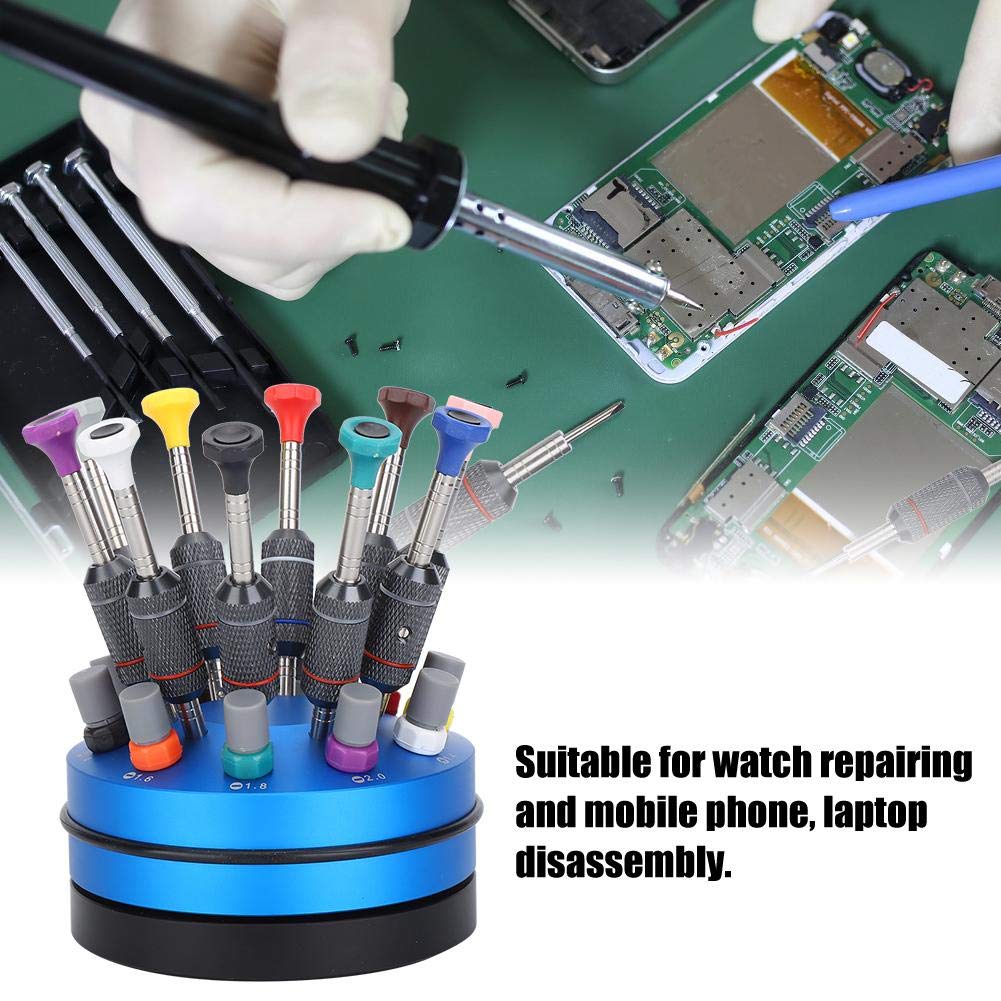 Professional 10-Piece Precision Screwdriver Set with High Torque - Electronics Repair Tool Kit for Computer Circuit Boards & Smartphones - Includes Rotating Stand for Easy Access (Ideal for DIY Repairs, Laptop Maintenance & Small Electronics Fixes)
