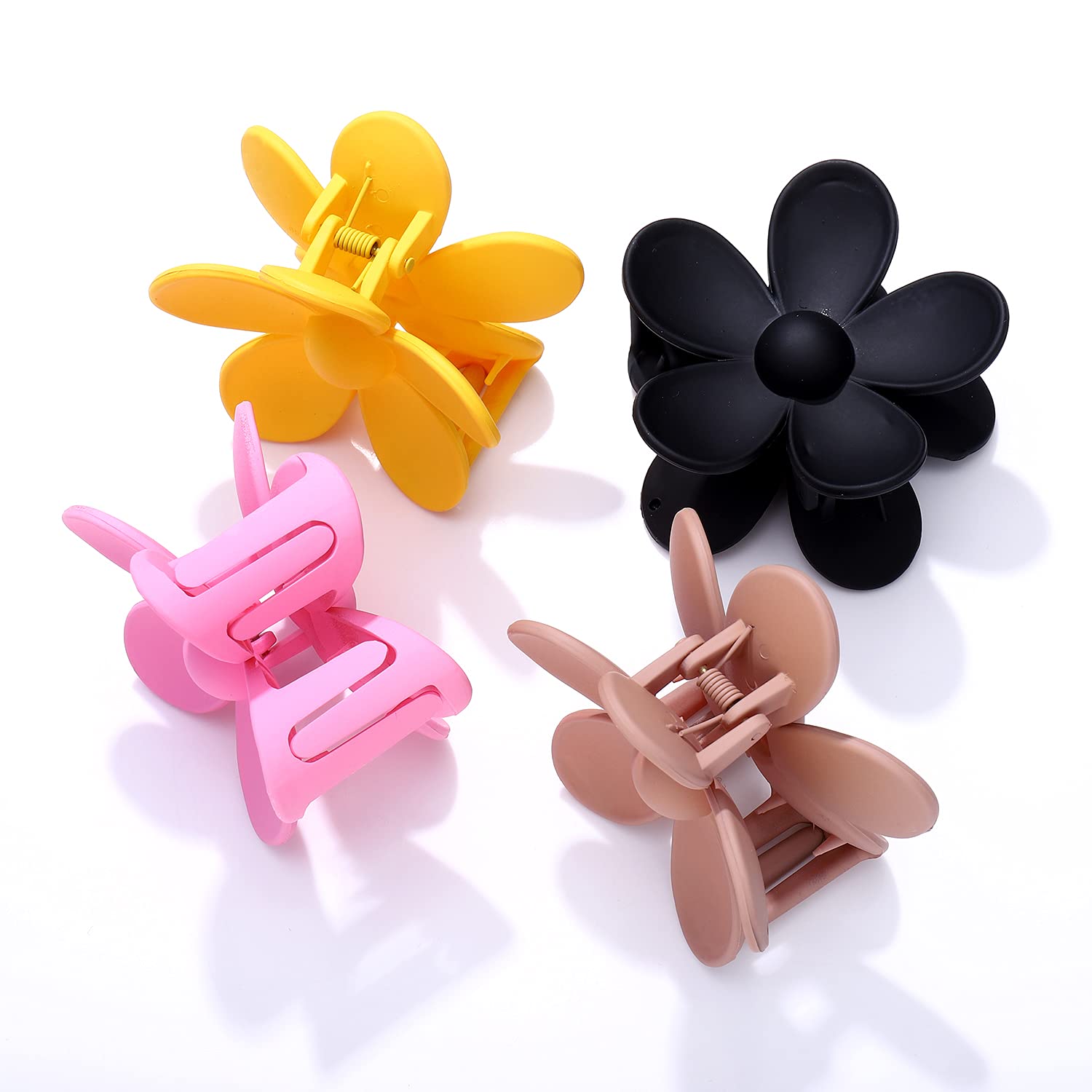 6 Pack Matte Non-Slip Hair Claw Clips for Women - Strong Hold Hair Clips for Thick, Medium & Thin Hair - Cute Pastel Hair Accessories for Girls & Women - Perfect for School, Work & Everyday Styling