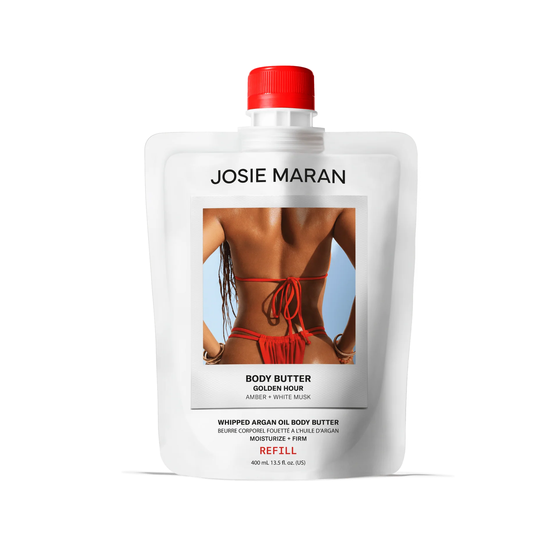 Josie Maran Whipped Argan Oil Body Butter - Ultra Hydrating Moisturizing Cream for Dry Skin, Natural & Organic Skincare - Perfect for Daily Use, After Shower & Nighttime Routine