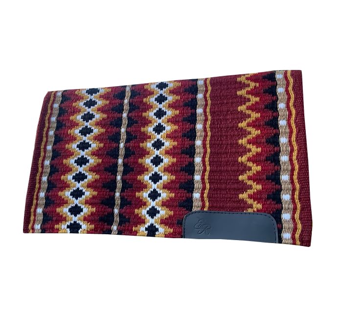 Premium Handmade Wool Western Horse Saddle Blanket - 34