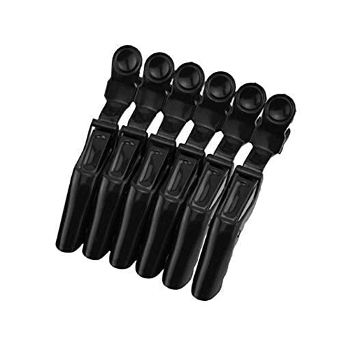 **Sunshine Enterprise 6-Pack Multicolor Plastic Crocodile Hair Clips for Women, Girls & Salon Use - Stylish Hair Accessories for Everyday, Parties & Professional Styling**