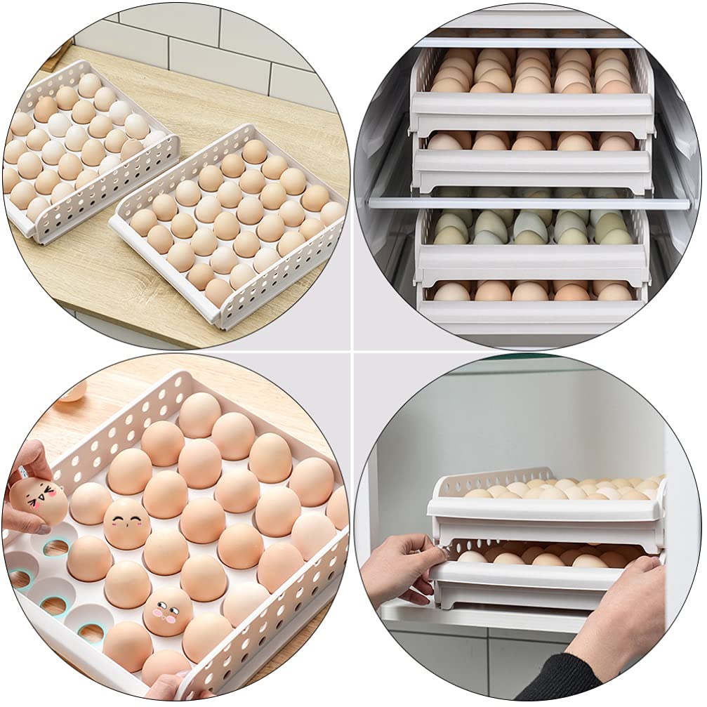 1pc Egg Storage Container - Practical Refrigerator Egg Holder with Grid Design for Freshness Keeper | Perfect for Kitchen, Fridge Organization & Farm Fresh Egg Storage
