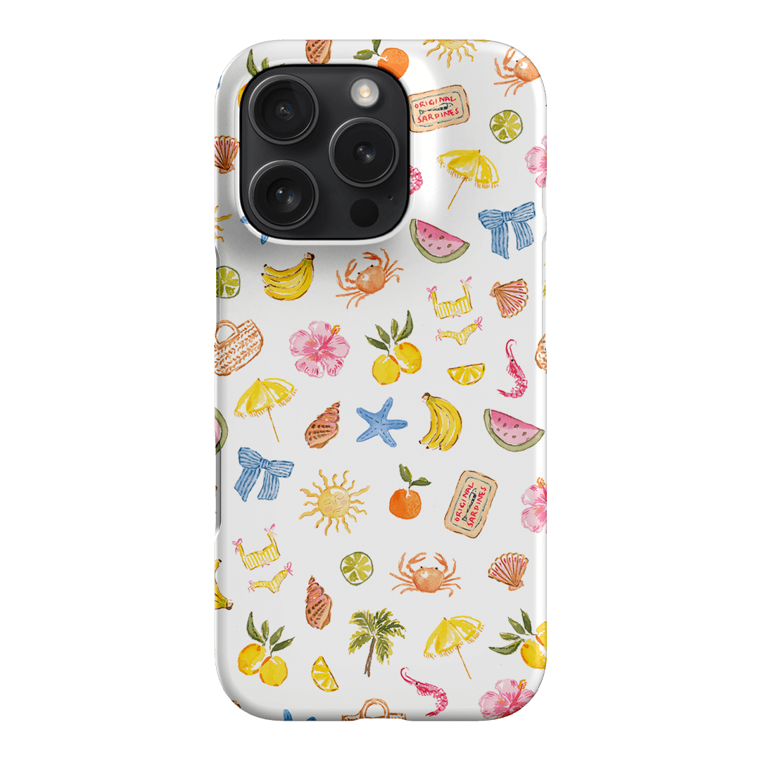 Summer Icons Phone Case - Trendy & Durable iPhone Cover for Summer Vibes - Perfect for Beach, Pool & Outdoor Adventures