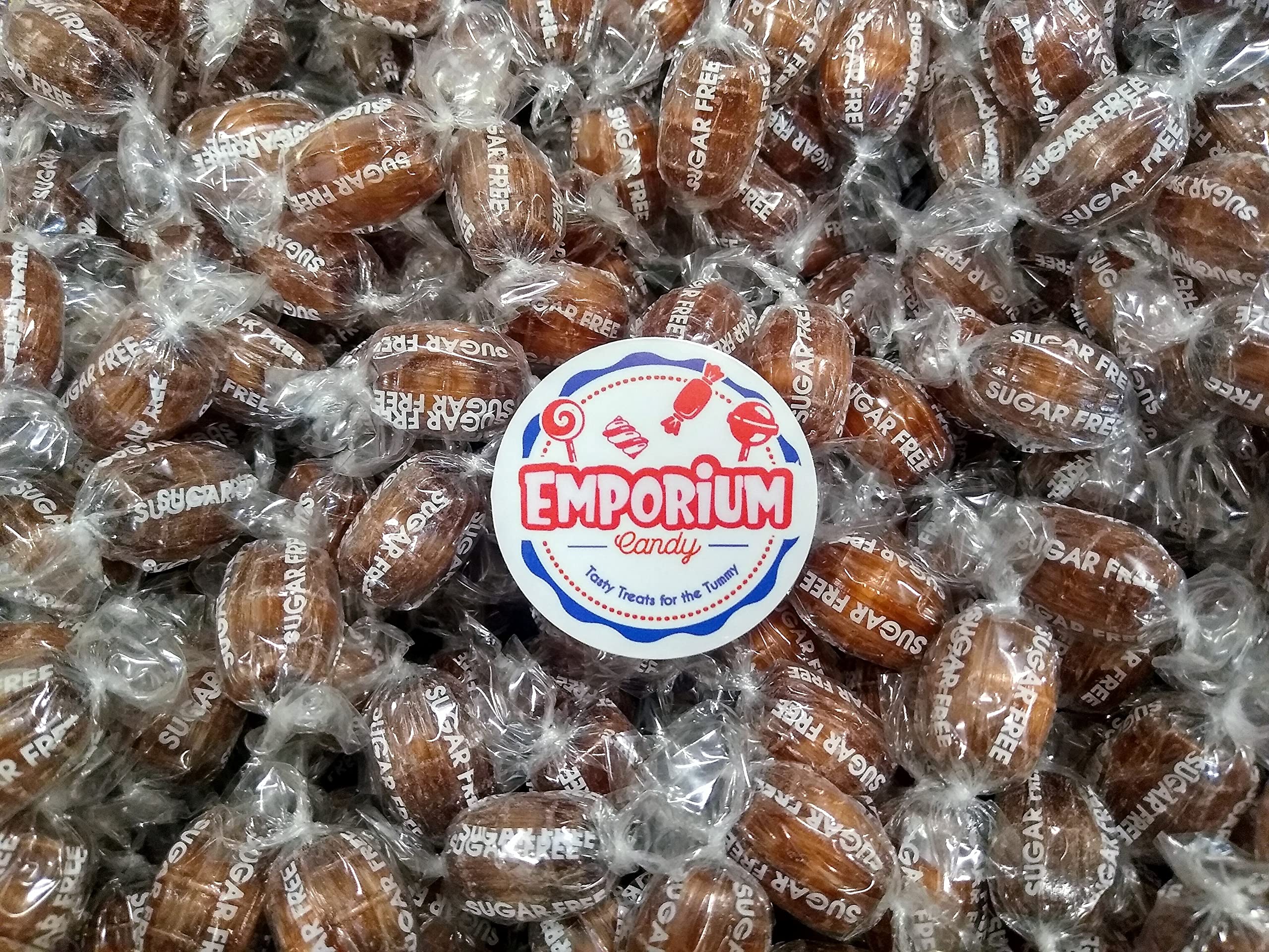 Sugar Free Root Beer Hard Candy Barrels - 1 lb Individually Wrapped Low Carb Keto-Friendly Candy for Parties, Gifts & Movie Nights