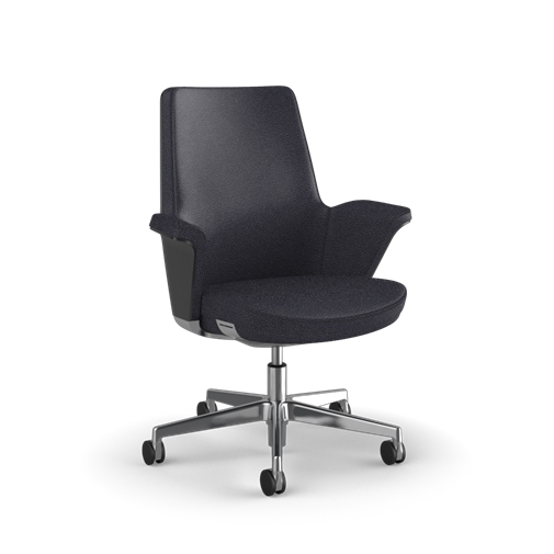 Premium SUMMA Humanscale Office Chair with Polished Aluminum Frame & Genuine Leather - Ergonomic Design for Home & Workspace Comfort