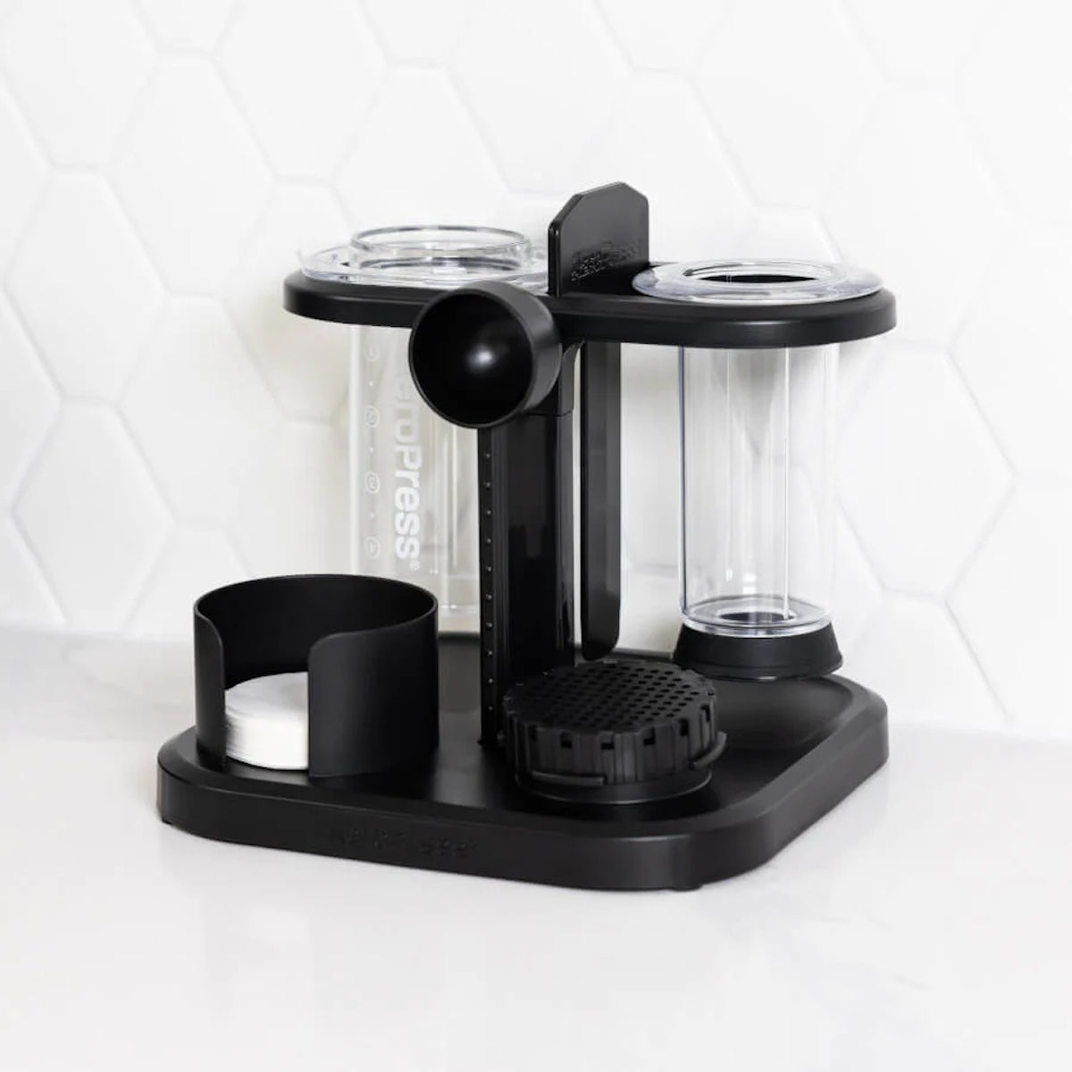 Aeropress Coffee Maker Organizer Stand - Compact & Durable Storage for Aeropress Accessories - Perfect for Home, Office, and Travel Coffee Brewing