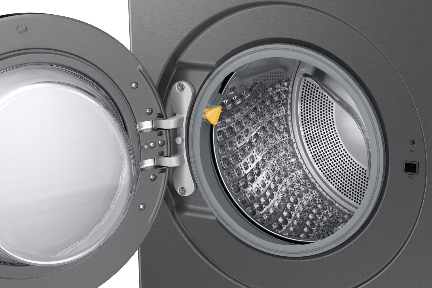 Samsung BESPOKE Dark Steel AI Washer Dryer Combo 6.1 cu.ft (WD53DBA900HZA1) - Smart Laundry Solution for Apartments & Small Homes