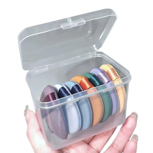 6 Pcs Premium Makeup Sponge Set - Round Blending Sponge Puff for Foundation, Powder & Contouring | Soft Beauty Facial Sponge with Storage Box | Ideal for Daily Makeup & Professional Use
