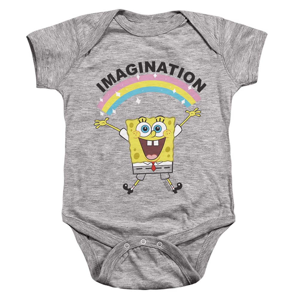 SpongeBob SquarePants Baby Onesie - Soft Cotton Snap Suit for Boys & Girls (0-24 Months) - Perfect for Playtime, Nursery & Family Photos