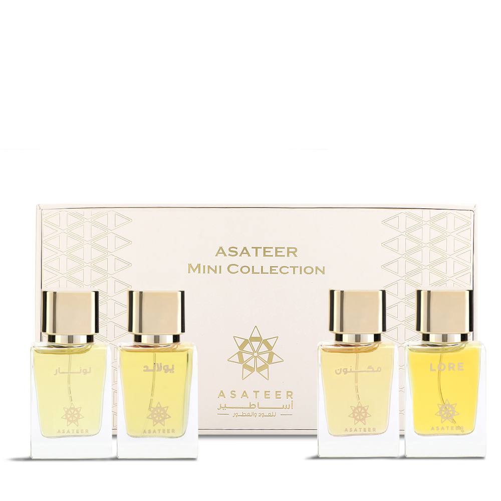 Asateer Mini Collection EDP Perfume Set - 4 x 30ml Travel Size Luxury Fragrances for Women, Gift Set with Floral & Fruity Scents | Perfect for Daily Wear, Office, Date Night & Special Occasions