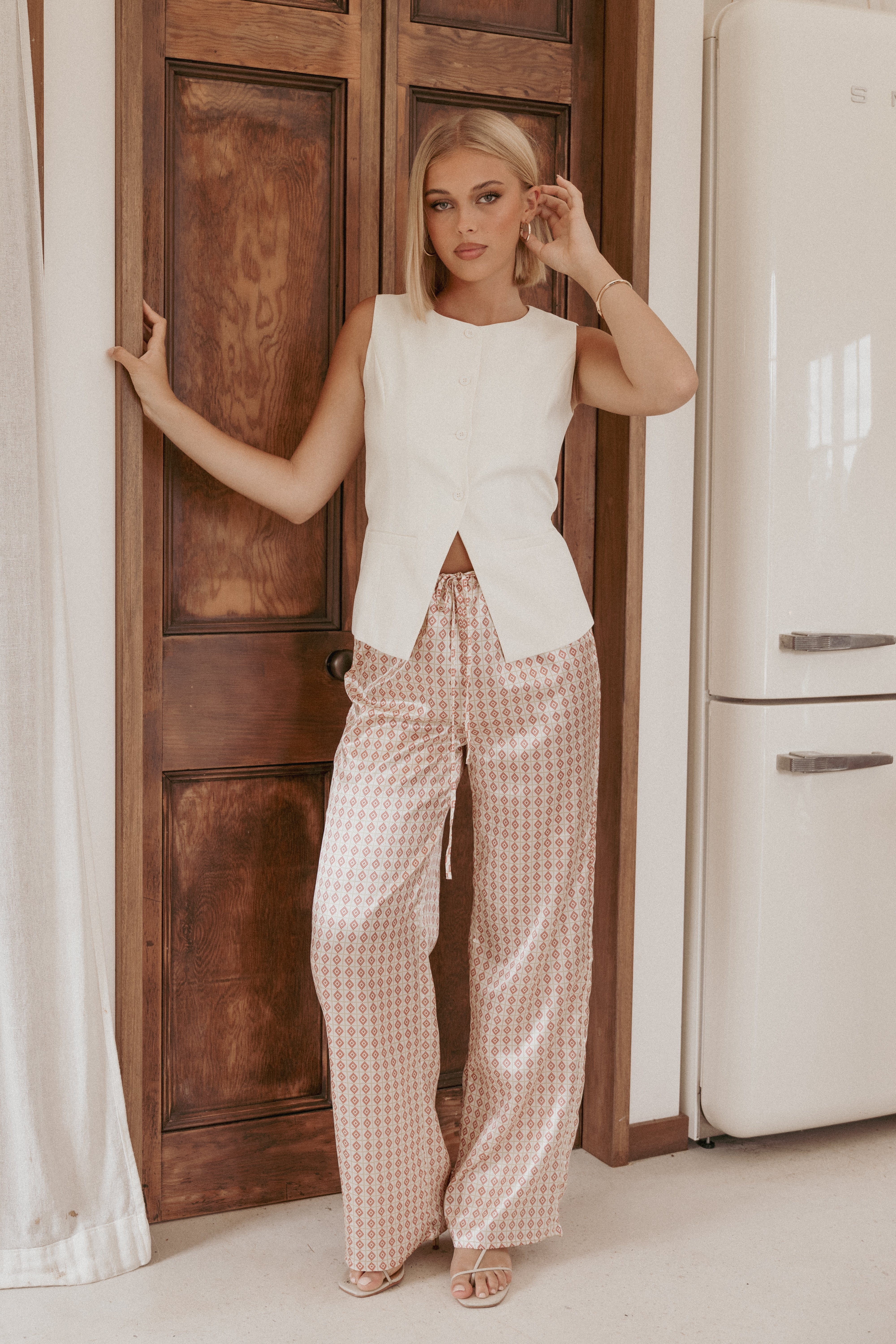 Danae Pant Amber - Women's High Waisted Casual Pants for Everyday Wear, Office & Travel