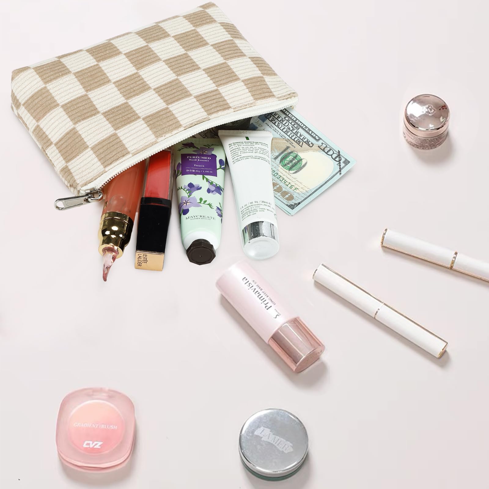 Bluboon 3Pcs Clear Makeup Bags for Women Travel - Waterproof Cosmetic Organizer for Toiletries & Essentials