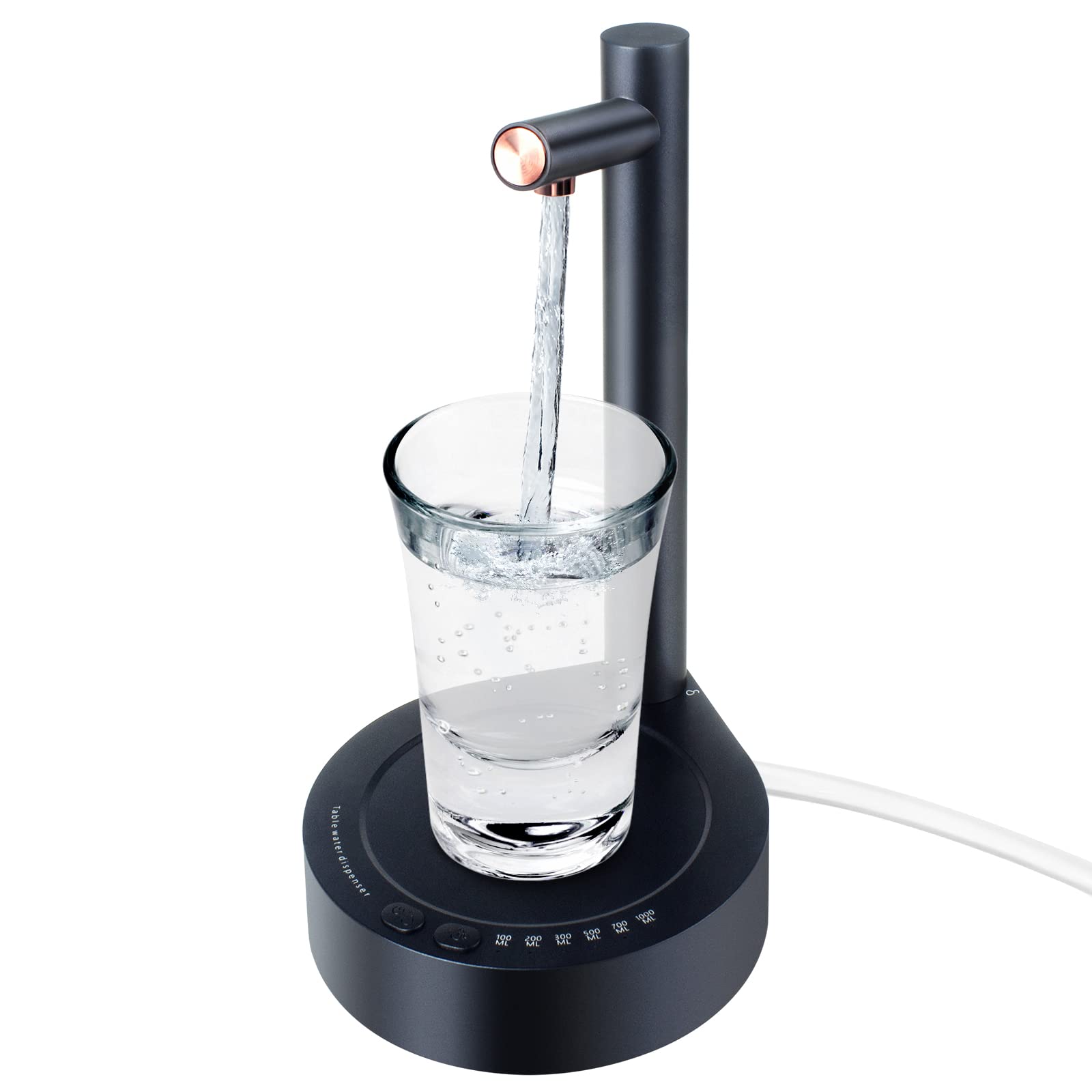 Electric Water Bottle Pump for 5 Gallon Bottles - USB Charging, Portable for Home & Office Use