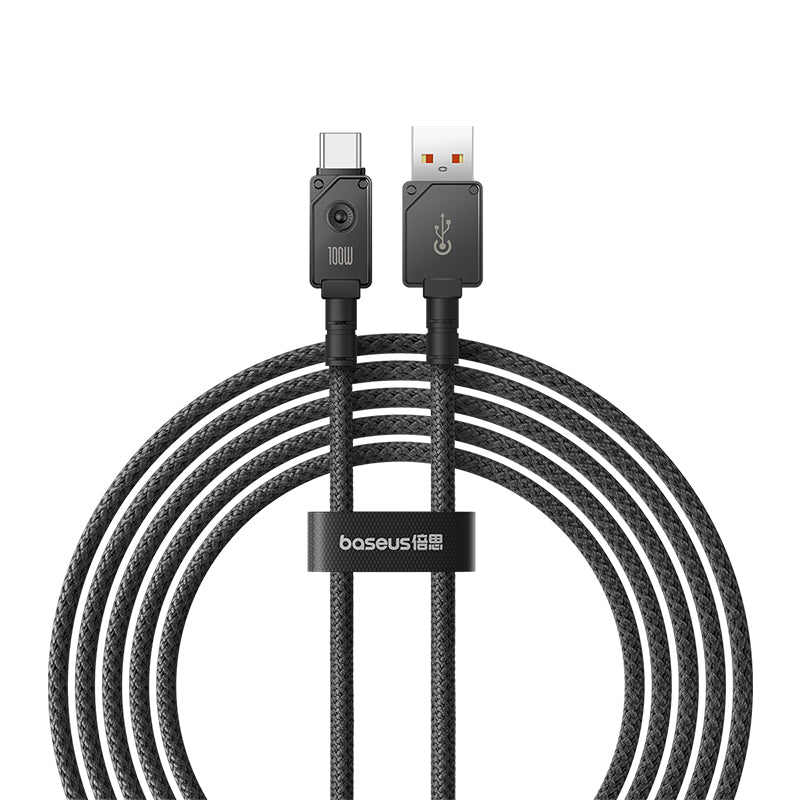 Baseus Unbreakable 2m USB to Type C Fast Charging Cable 100W PD - Black | Durable Charger for iPhone, Samsung, MacBook, iPad | Home, Office, Car, Travel Use