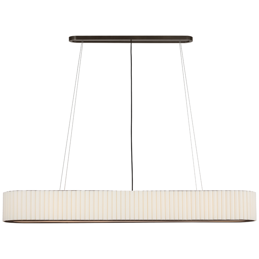 Amara Extra Large Linear Chandelier in Bronze - Modern Ceiling Light Fixture for Dining Room, Living Room & Bedroom Lighting