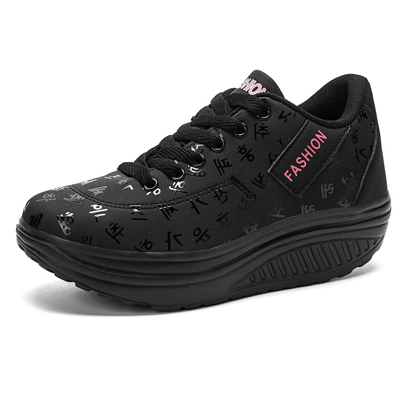 Women's Low Top Casual Platform Wedge Sneakers - Stylish Lightweight Slip-On Walking Shoes for Running, Jogging & Everyday Wear | Comfortable Sport Shoes for Women