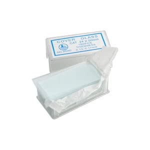 100pcs 22x40mm Microscope Cover Glass Slides - Premium Lab-Grade Glass Coverslips for Biology, Pathology & Education - Perfect for Microscopy, Sample Preparation & Scientific Research