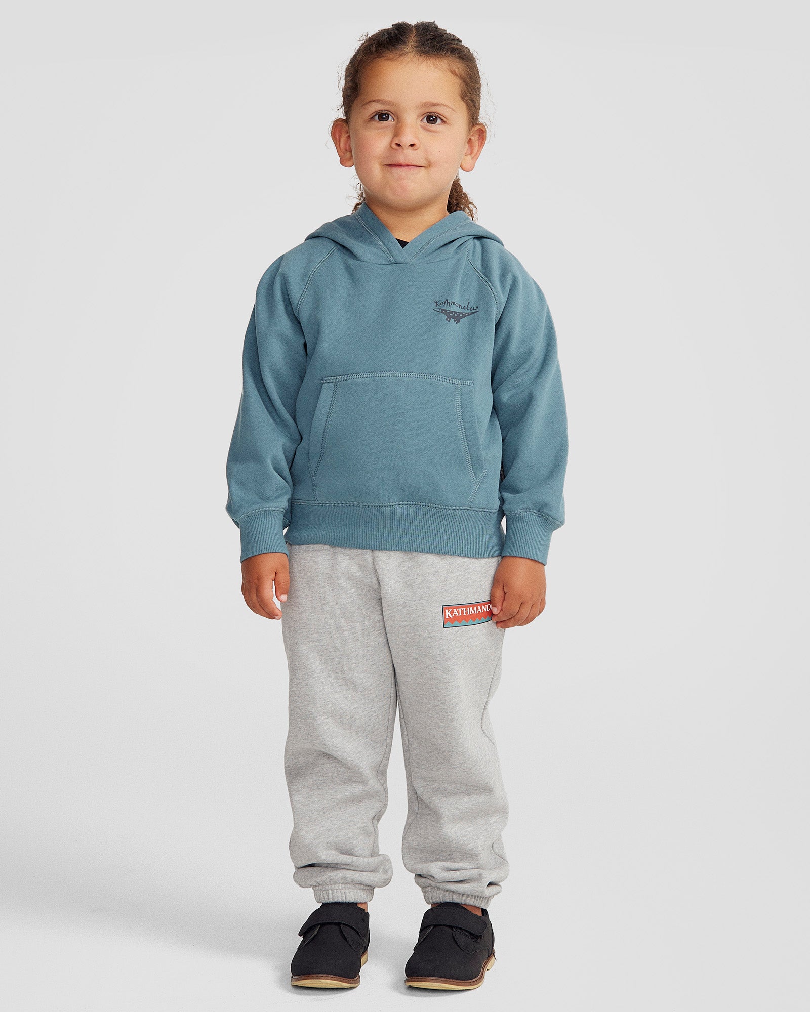 Kids' Lizard Hoodie - Washed Blue | Cute Reptile-Themed Pullover for Boys & Girls | Perfect for Outdoor Play, School & Birthday Parties