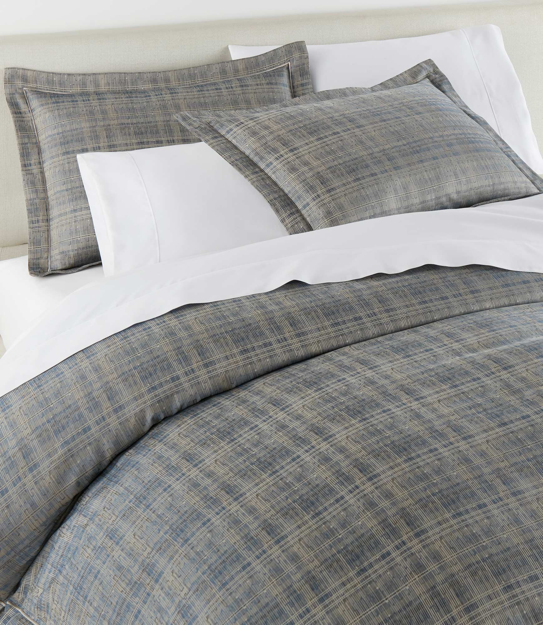 Biagio Jacquard Sham Pillowcase Set - Luxury 100% Cotton Decorative Pillow Cover for Bedroom & Living Room - Perfect for Home Decor, Sofa, Couch, and Guest Room