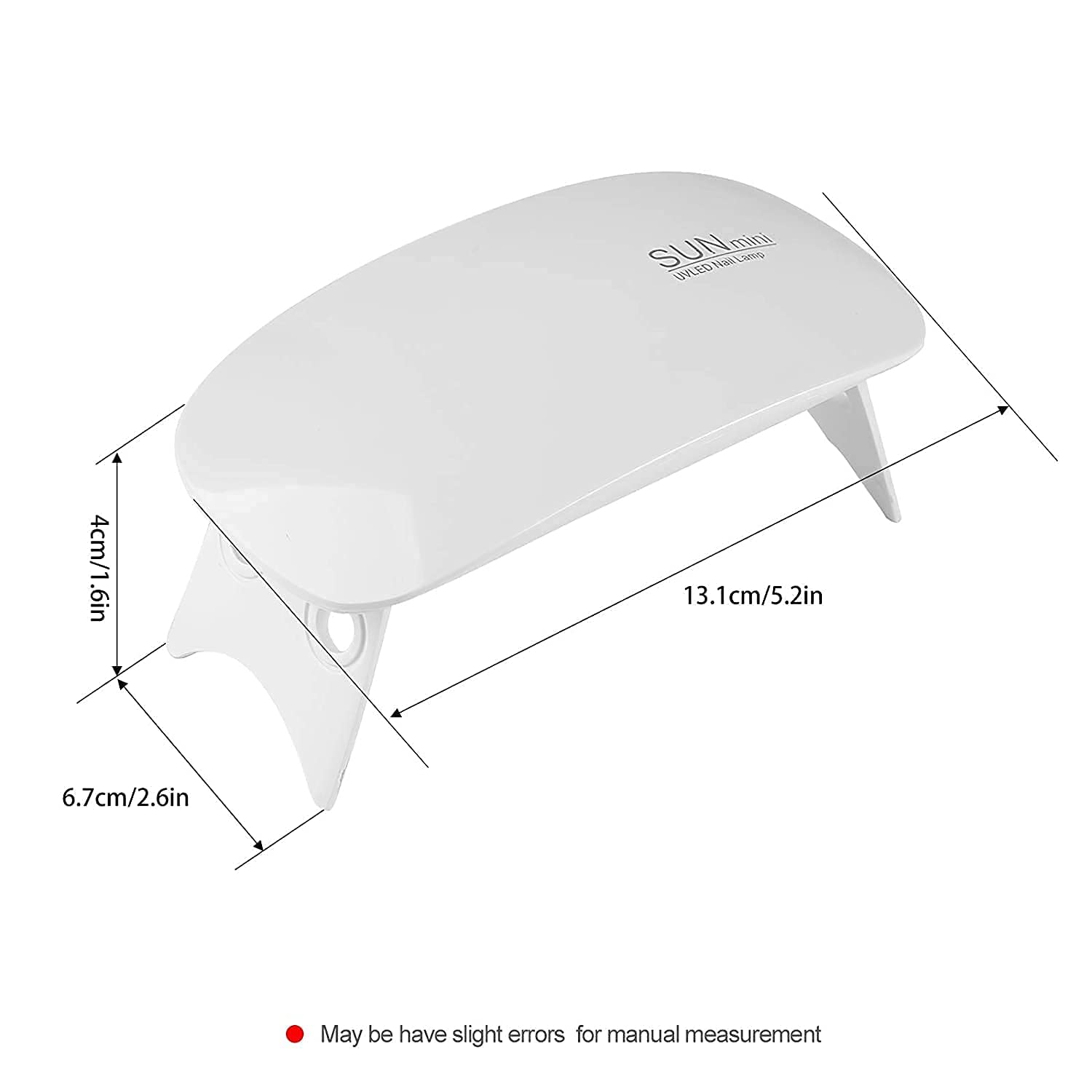Professional SUN Mini2 6W LED UV Nail Lamp Dryer for Gel Polish - Fast Curing, Portable Design - Perfect for Home Manicures & Nail Salons