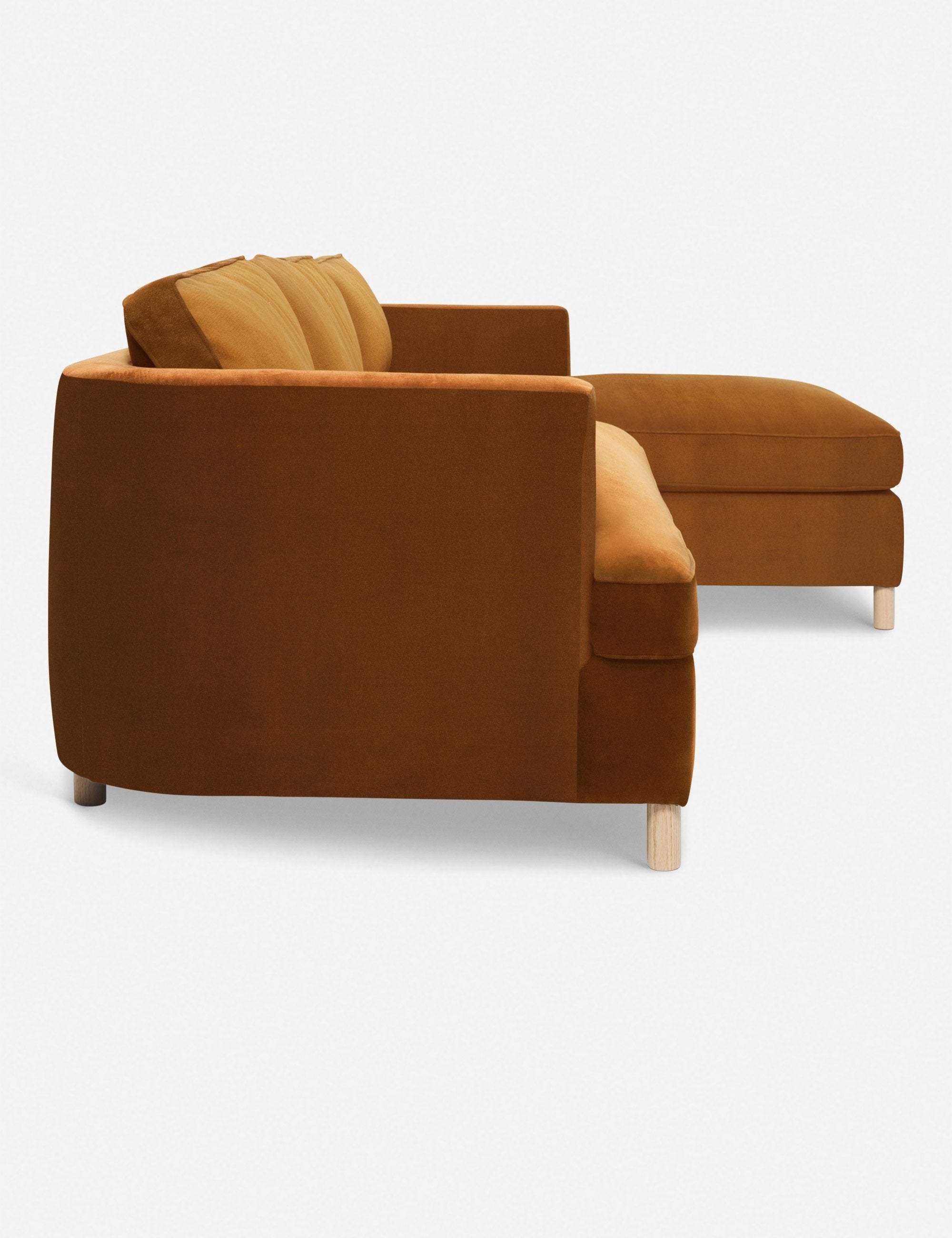 Belton Sectional Sofa by Ginny Macdonald - Modern L-Shaped Couch for Living Room, Family Room & Home Theater | Comfortable Fabric Upholstery with Reversible Chaise