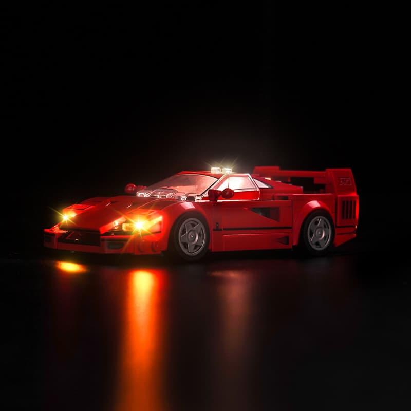 LEGO Speed Champions Ferrari F40 Supercar 76934 Light Kit - Compatible with LEGO Building Blocks - Enhance Your Model Car Display for Home & Office Decor