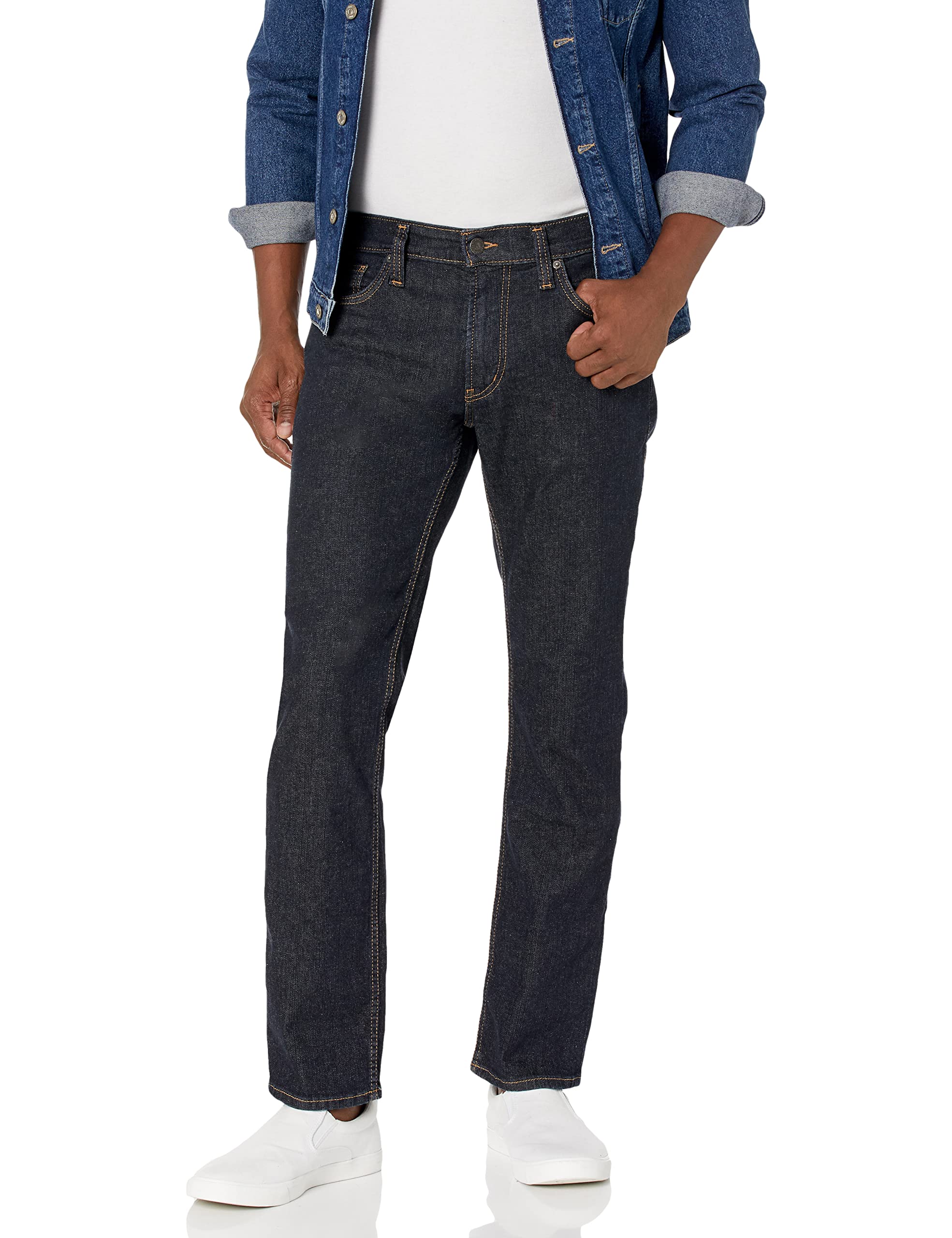Authentic Silver Jeans for Men - Slim Fit Tapered Leg Denim Jeans | Comfortable & Stylish for Casual Wear, Office & Night Out
