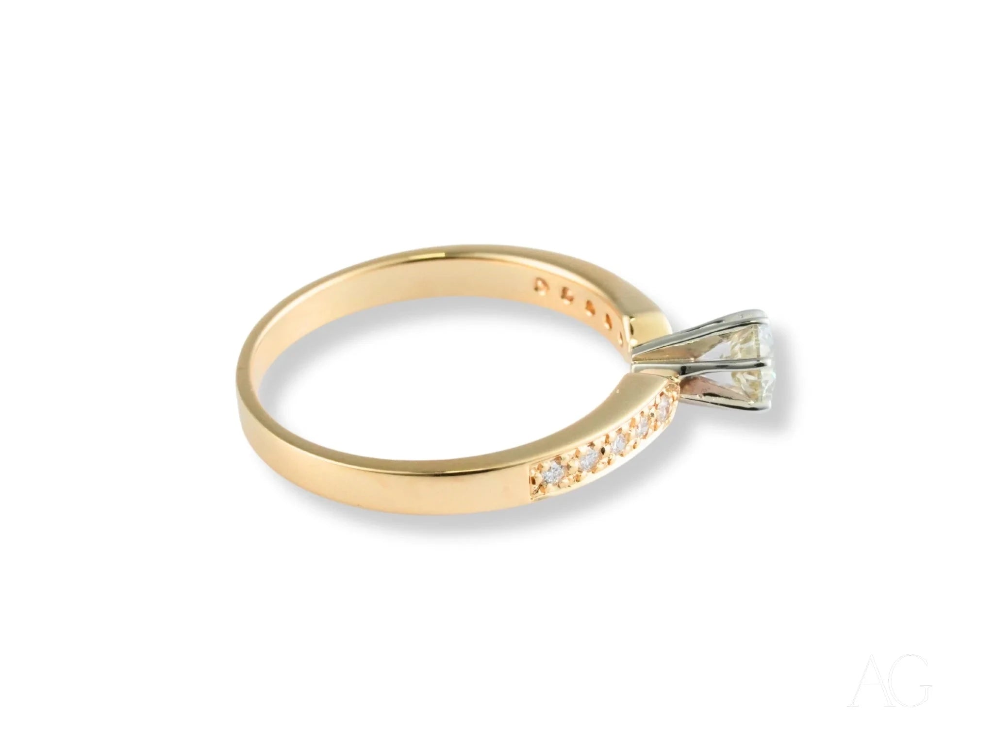 Golden Promise Engagement Ring - 14K Solid Gold Wedding Band for Women, Classic & Elegant Bridal Jewelry - Perfect for Proposals, Anniversaries & Special Occasions