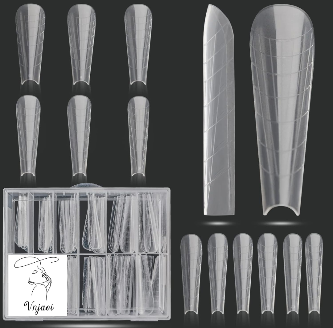 120-Piece Dual Nail Forms Kit - Acrylic Nail Extension Templates for Salon & DIY Manicure - Perfect for Gel, Acrylic & Dip Powder Nails at Home or Professional Use