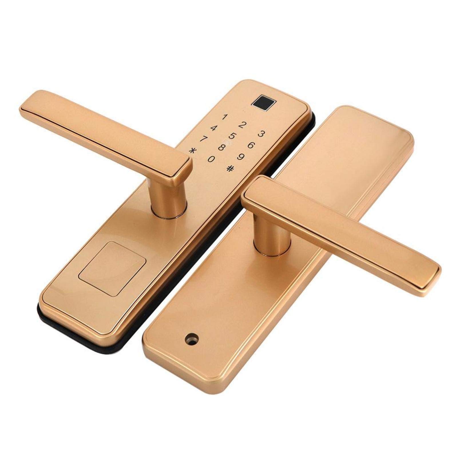 Smart Fingerprint Door Lock with Keypad - Energy Saving Password Entry, Anti-Theft Alarm for Home, Hotel & Airbnb - Secure & Convenient for Vacation Rentals & Smart Homes
