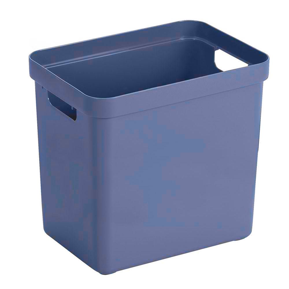 Sigma Home 25L Storage Box Slate - Durable Plastic Organizer for Home, Office & Closet - Perfect for Toys, Clothes, Books & Household Items Storage
