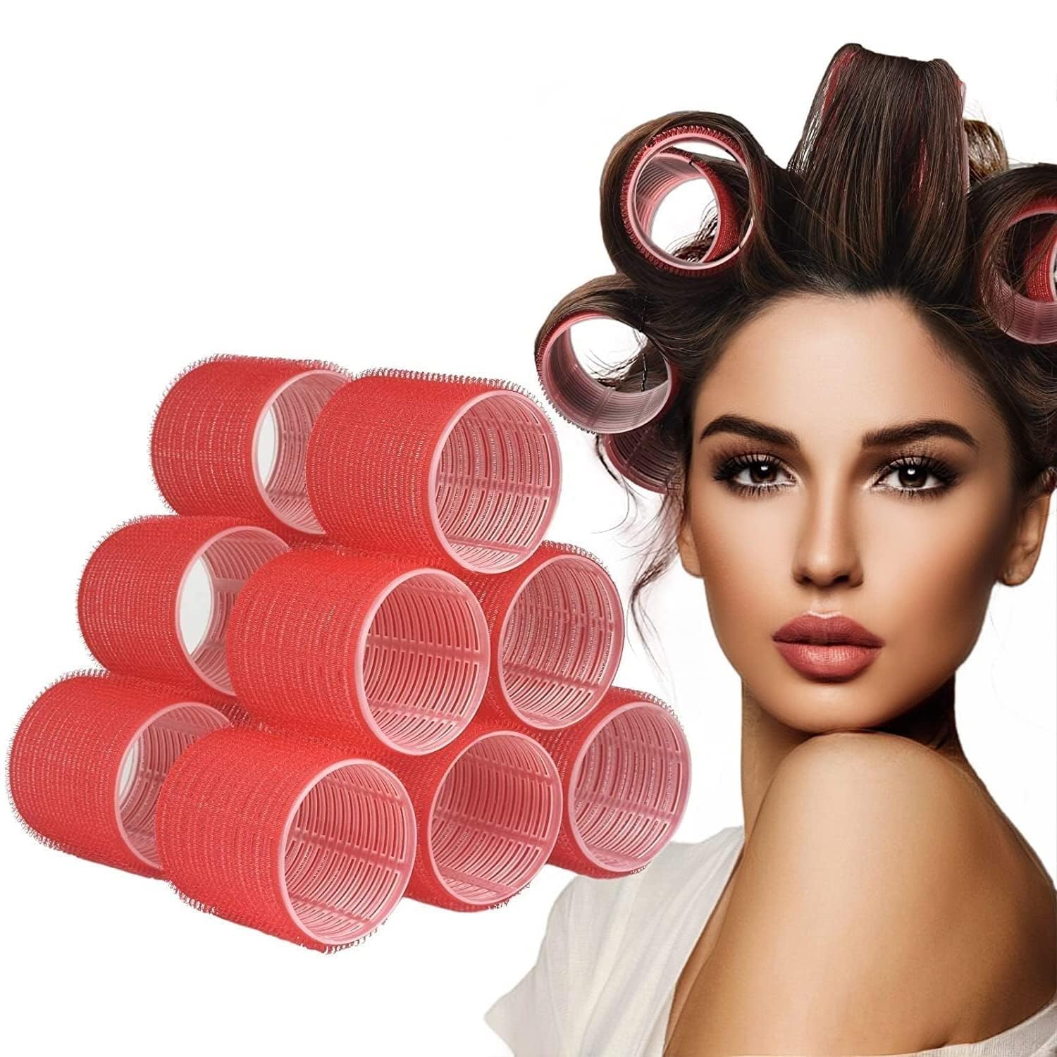 APOEM Hair Rollers for Women & Girls - 6 Pack Hair Styling Accessories (20g) - Perfect for Curls, Waves & Volume - Home, Salon & Party Use