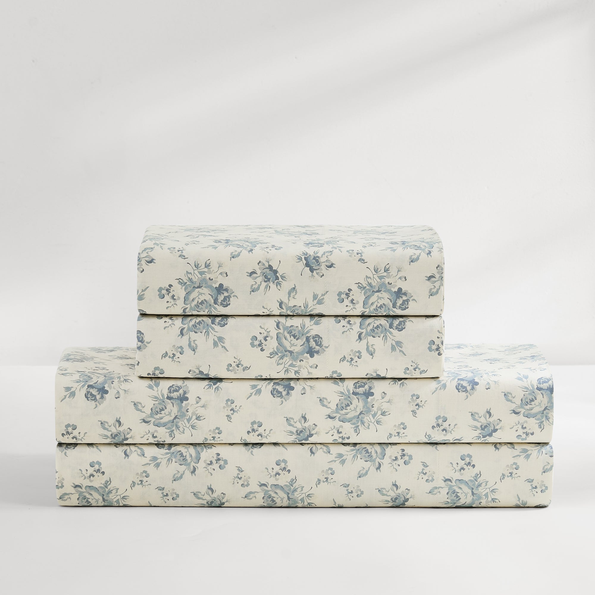 Premium 100% Cotton Rose Garden Bed Sheet Set - Queen Size, Soft & Breathable for All Seasons - Perfect for Home, Hotel, and Guest Room Decor
