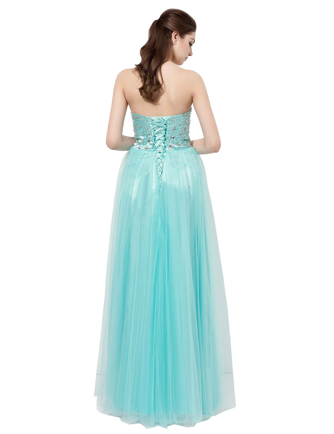 Sarahbridal Juniors Sweetheart Bridesmaid Dresses - Chiffon Long Prom Evening Gown with Pleated Skirt | Perfect for Weddings, Formal Events & Special Occasions