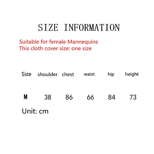 BEIFU FORM White Cotton Cloth Cover for Female Clothing Mannequin - Perfect for Retail Stores, Boutiques & Fashion Displays