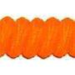 Neon Orange Curly Shoelaces - 1 Pair Pack for Sneakers, Running Shoes & Casual Footwear - Vibrant & Durable Laces for Sports, Workouts & Everyday Style