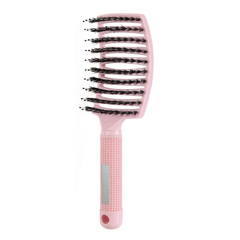 Nylon Curl Release Brush for Detangling & Styling – Perfect for Curly, Wavy & Natural Hair Care at Home or Salon