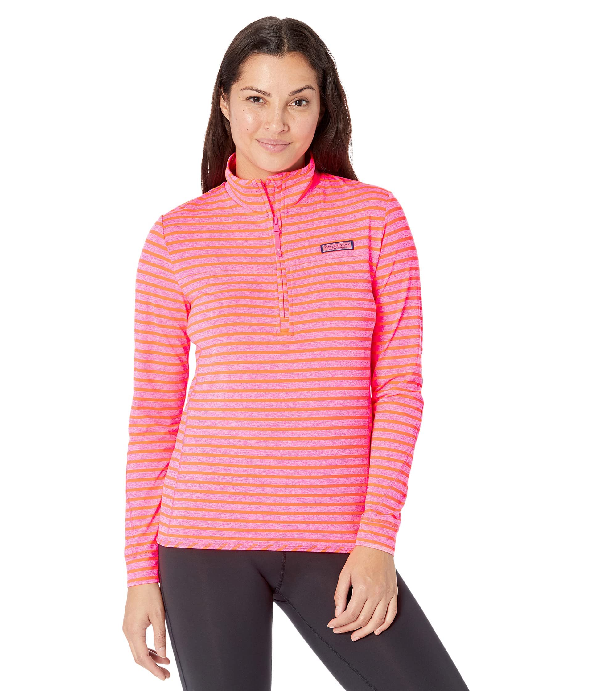Vineyard Vines Women's Striped Sankaty Shep Shirt - Classic Casual Button-Down for Work, Beach & Summer Outfits | Preppy Style Cotton Shirt for Women