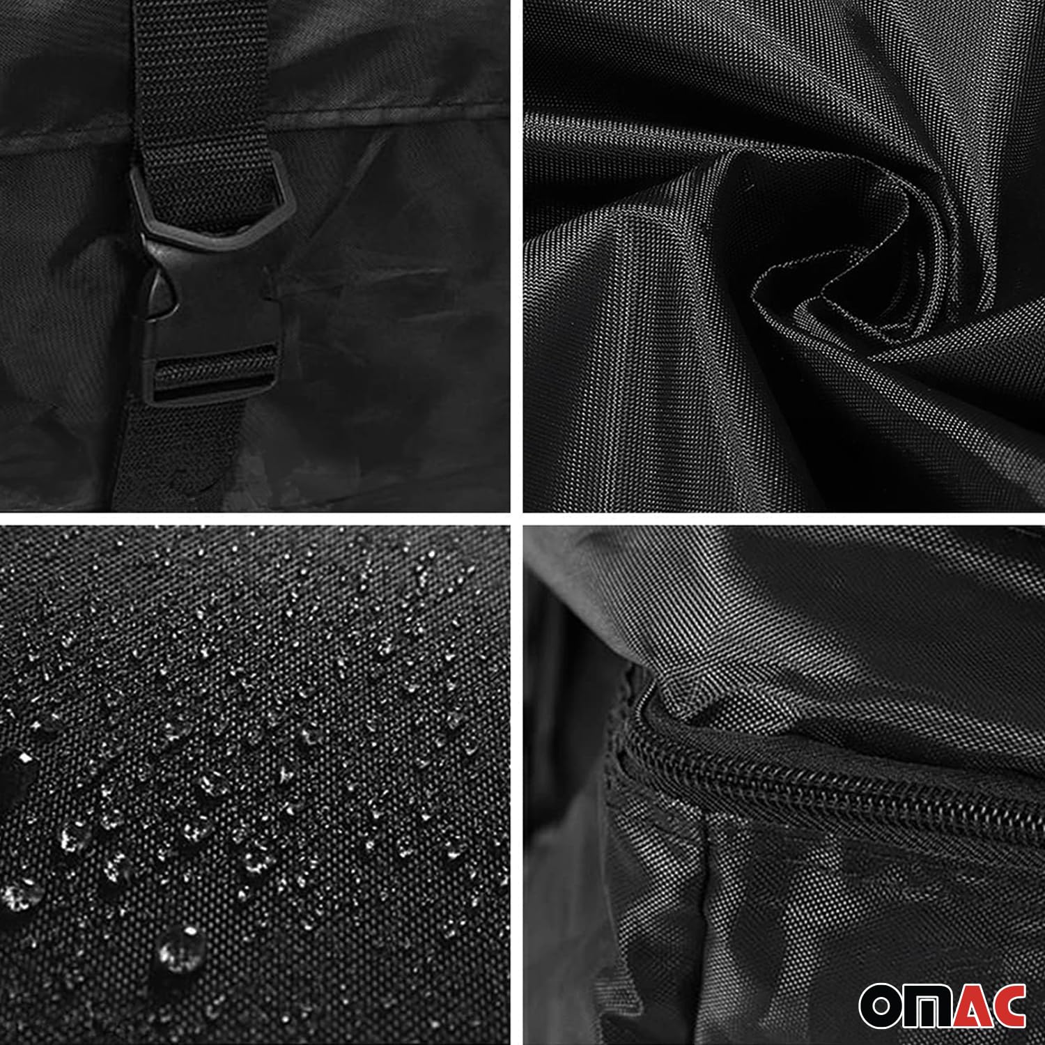 OMAC Waterproof Car Roof Storage Bag - Heavy Duty Rooftop Cargo Carrier for Travel & Camping | Fits SUVs, Trucks & Crossovers | Secure Luggage Transport for Road Trips & Outdoor Adventures