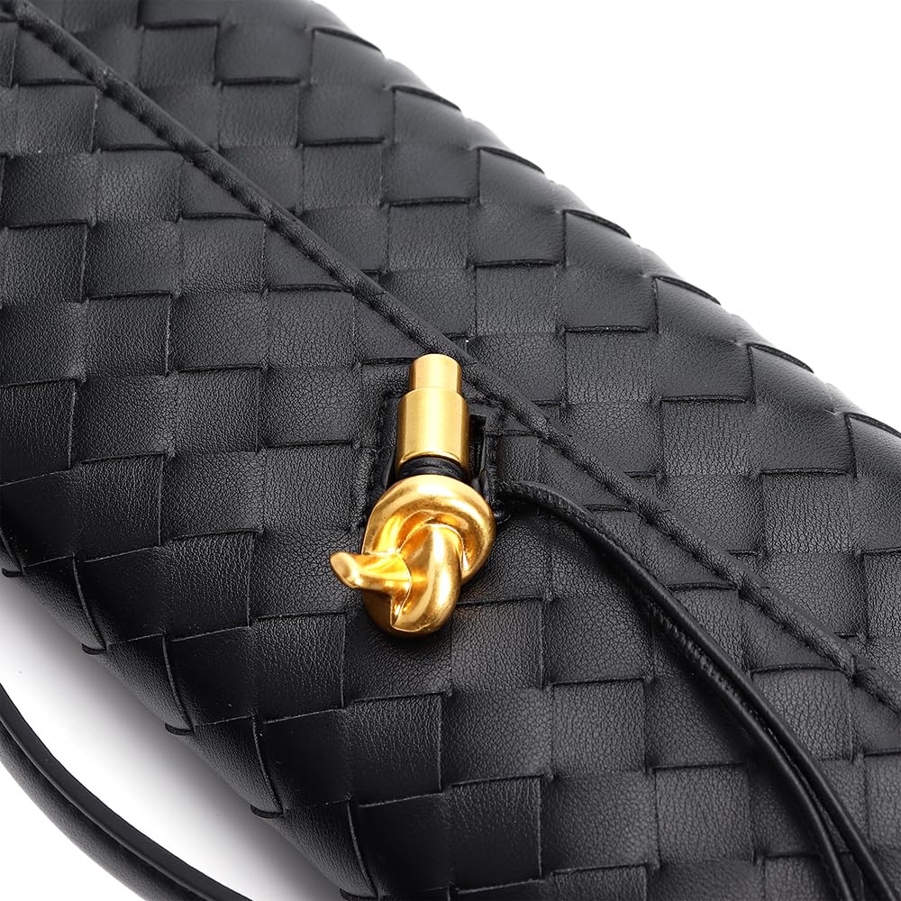 Elegant Women's Evening Clutch Bag with Detachable Chain - Genuine Leather Shoulder Bag & Crossbody Purse for Parties, Weddings & Date Nights