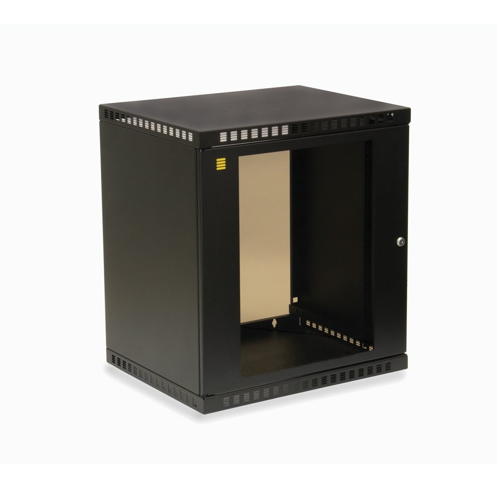 12U Shallow Wall Mount Cabinet - Perfect for Home & Office Network Racks